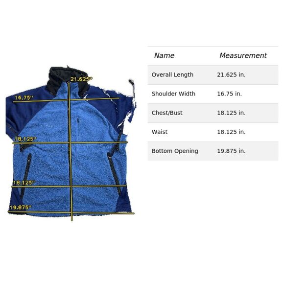 Columbia Titanium Tech Fleece Jacket Women’s Medium Blue Interchange Zip Up - Picture 9 of 9